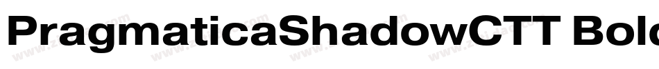 PragmaticaShadowCTT Bold字体转换